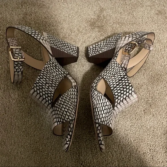 Antonio Melani Snakeskin Sandal Heels - Picture 9 of 12